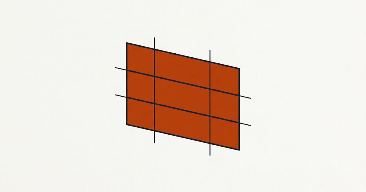 Three measurement lines across an opening