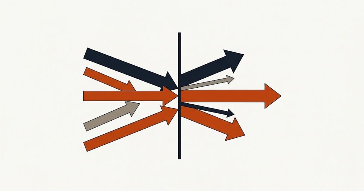 Sunlight passing through glass at different fractions