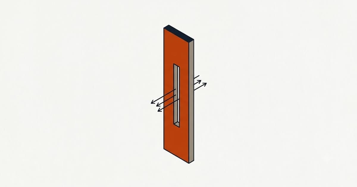 Air moving through a gap at a window edge