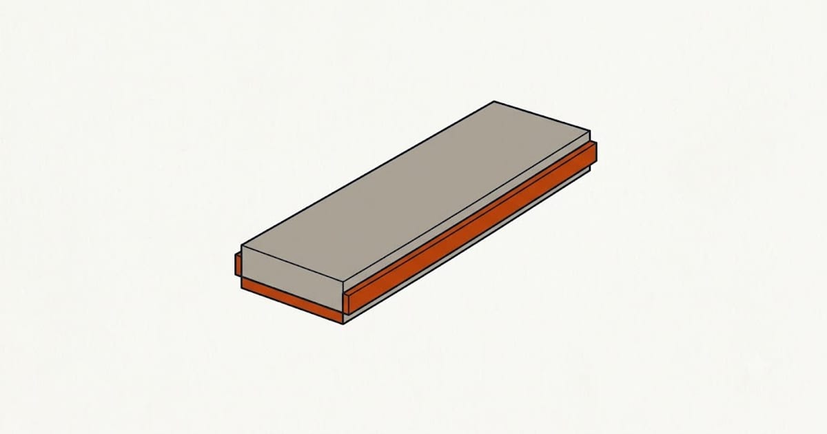 A wood core behind an exterior cladding layer
